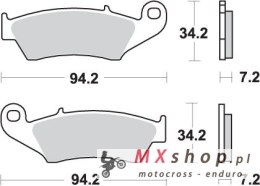 SBS KLOCKI HAMULCOWE KH185 / KH389 OFF-ROAD RACING SINTER KOLOR ZŁOTY