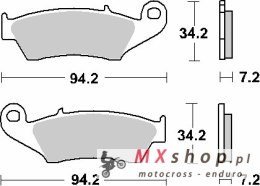 SBS KLOCKI HAMULCOWE KH185 / KH389 STREET STANDART CERAMIC KOLOR CZARNY