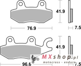 SBS KLOCKI HAMULCOWE KH197 RACING DUAL CARBON KAWASAKI EX 400 NINJA '18-'23, EX 250R NINJA '18-'20