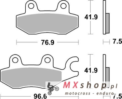 SBS KLOCKI HAMULCOWE KH197 RACING DUAL CARBON KAWASAKI EX 400 NINJA '18-'23, EX 250R NINJA '18-'20 SBS KLOCKI HAMULCOWE KH197 RACING DUAL CARBON KAWASAKI EX 400 NINJA '18-'23, EX 250R NINJA '18-'20