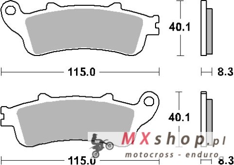 SBS KLOCKI HAMULCOWE KH261 / KH281 STREET STANDART CERAMIC KOLOR CZARNY PASUJE DO: HONDA CBR1000RR, GL1800, VFR800 PRZÓD SBS KLOCKI HAMULCOWE KH261 / KH281 STREET STANDART CERAMIC KOLOR CZARNY PASUJE DO: HONDA CBR1000RR, GL1800, VFR800 PRZÓD