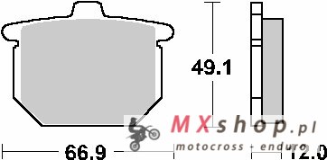 SBS KLOCKI HAMULCOWE KH29 STREET STANDART CERAMIC HONDA GL1100 GOLD WING '75-'77, CB 750 '77-'79 KOLOR CZARNY PRZÓD SBS KLOCKI HAMULCOWE KH29 STREET STANDART CERAMIC HONDA GL1100 GOLD WING '75-'77, CB 750 '77-'79 KOLOR CZARNY PRZÓD