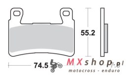 SBS KLOCKI HAMULCOWE KH296 / KH265 STREET PERFORMANCE (EXCEL) SINTER KOLOR ZŁOTY PASUJE DO: KAWASAKI ZX-6R '13