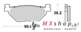 SBS KLOCKI HAMULCOWE KH319/2 STREET PERFORMANCE (EXCEL) SINTER KOLOR ZŁOTY