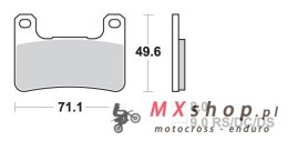 SBS KLOCKI HAMULCOWE KH379 STREET PERFORMANCE (EXCEL) SINTER KOLOR ZŁOTY PASUJE DO: SUZUKI GSX-R 600/750/100/1300 PRZÓD