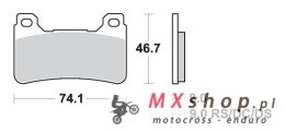 SBS KLOCKI HAMULCOWE KH390 RACING DUAL CARBON KOLOR CZARNY