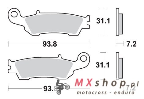 SBS KLOCKI HAMULCOWE KH450 OFF-ROAD RACING SINTER KOLOR ZŁOTY SBS KLOCKI HAMULCOWE KH450 OFF-ROAD RACING SINTER KOLOR ZŁOTY