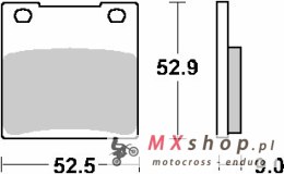 SBS KLOCKI HAMULCOWE KH63 / KH063 / KH161 STREET PERFORMANCE (EXCEL) SINTER KOLOR ZŁOTY