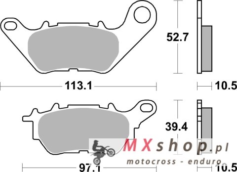 SBS KLOCKI HAMULCOWE KH662 STREET STANDART CERAMIC PASUJE DO: YAMAHA YZF-R25 '15-'20, YZF-R3 '15-'20, MT-03 '16-'20, MT-25 '16-' SBS KLOCKI HAMULCOWE KH662 STREET STANDART CERAMIC PASUJE DO: YAMAHA YZF-R25 '15-'20, YZF-R3 '15-'20, MT-03 '16-'20, MT-25 '16-'