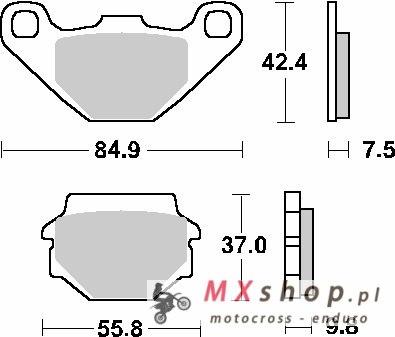 SBS KLOCKI HAMULCOWE KH67 STREET STANDART CERAMIC KOLOR CZARNY SBS KLOCKI HAMULCOWE KH67 STREET STANDART CERAMIC KOLOR CZARNY