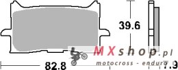 SBS KLOCKI HAMULCOWE KH679 STREET PERFORMANCE (EXCEL) SINTER KOLOR ZŁOTY PASUJE DO: HONDA CRF1000 AFRICA TWIN PRZÓD