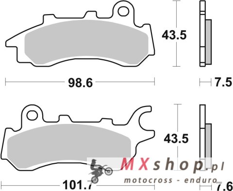 SBS KLOCKI HAMULCOWE KH716 STREET STANDART CERAMIC HONDA CB 125 F '17-'21 PRZÓD KOLOR CZARNY SBS KLOCKI HAMULCOWE KH716 STREET STANDART CERAMIC HONDA CB 125 F '17-'21 PRZÓD KOLOR CZARNY