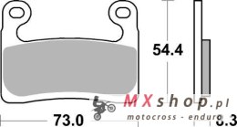 SBS KLOCKI HAMULCOWE KH724 STREET PERFORMANCE (EXCEL) SINTER KOLOR ZŁOTY BMW S 1000RR, R 1250GS/GS ADVENTURE/RT/RT SPORT '19-
