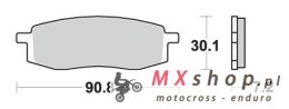 SBS PROMOCJA KLOCKI HAMULCOWE KH105 OFF-ROAD SINTER KOLOR ZŁOTY