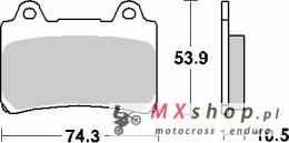 SBS PROMOCJA KLOCKI HAMULCOWE KH123 STREET STANDART CERAMIC KOLOR CZARNY PASUJE DO: YAMAHA XVZ 1300,1600,1700