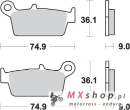 SBS PROMOCJA KLOCKI HAMULCOWE KH131/3 STREET STANDART CERAMIC JINCHENG JC 125 2B '97, MOTOUR UNION JC 125 DEER '98-'99 KOLOR CZA