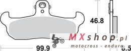 SBS PROMOCJA KLOCKI HAMULCOWE KH134 OFF-ROAD SINTER KOLOR ZŁOTY