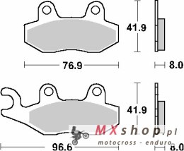 SBS PROMOCJA KLOCKI HAMULCOWE KH135 / KH214 STREET STANDART CERAMIC KOLOR CZARNY