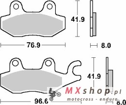 SBS PROMOCJA KLOCKI HAMULCOWE KH165 / KH215 STREET STANDART CERAMIC KOLOR CZARNY