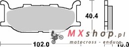 SBS PROMOCJA KLOCKI HAMULCOWE KH179 STREET STANDART CERAMIC KOLOR CZARNY PASUJE DO : YAMAHA XP400 `04; XP500 T-MAX