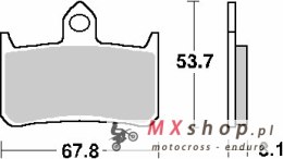 SBS PROMOCJA KLOCKI HAMULCOWE KH187 STREET STANDART CERAMIC HONDA RS 250R '91-'92, RVF 400RR '90-'96 KOLOR CZARNY
