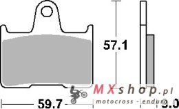 SBS PROMOCJA KLOCKI HAMULCOWE KH254 STREET STANDART CERAMIC KOLOR CZARNY PASUJE DO: SUZUKI GSXR '04-'06 TYŁ
