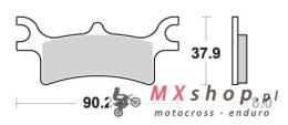 SBS PROMOCJA KLOCKI HAMULCOWE KH314 OFF-ROAD SINTER KOLOR ZŁOTY