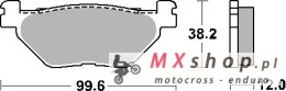 SBS PROMOCJA KLOCKI HAMULCOWE KH319 STREET STANDART CERAMIC KOLOR CZARNY PASUJE DO: YAMAHA XP500/530, T-MAX TYŁ