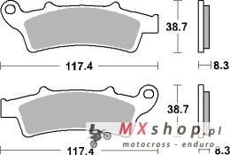 SBS PROMOCJA KLOCKI HAMULCOWE KH324 MAXI CARBON CARBON TECH KOLOR CZARNY PASUJE DO: SKUTERY APRILIA 125/500, KYMCO 125/350, MALA