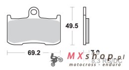 SBS PROMOCJA KLOCKI HAMULCOWE KH347 RACING DUAL CARBON KOLOR CZARNY PASUJE DO: KAWASAKI Z800/100, ZX-9R, INDIAN 1800, TRIUMPH 67