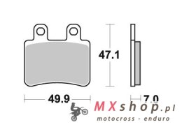 SBS PROMOCJA KLOCKI HAMULCOWE KH350 STREET STANDART CERAMIC KOLOR CZARNY PASUJE DO: BMW C125/200, MALAGUTI MADISON 3, PRZÓD
