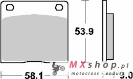 SBS PROMOCJA KLOCKI HAMULCOWE KH36 STREET STANDART CERAMIC KOLOR CZARNY PASUJE DO: KAWASAKI Z650/1000, SUZUKI GS550/650/850/1000