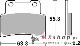 SBS PROMOCJA KLOCKI HAMULCOWE KH432 STREET STANDART CERAMIC KOLOR CZARNY