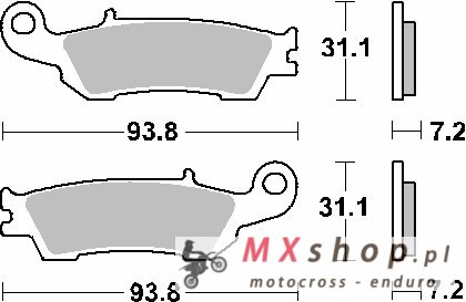 SBS PROMOCJA KLOCKI HAMULCOWE KH450 OFF-ROAD SINTER KOLOR ZŁOTY SBS PROMOCJA KLOCKI HAMULCOWE KH450 OFF-ROAD SINTER KOLOR ZŁOTY