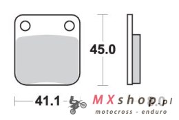 SBS PROMOCJA KLOCKI HAMULCOWE KH54 OFF-ROAD SINTER KOLOR ZŁOTY