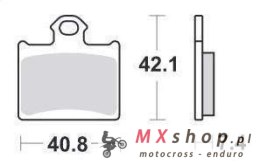SBS PROMOCJA KLOCKI HAMULCOWE KH602 OFF-ROAD RACING SINTER KOLOR ZŁOTY PASUJE DO: KTM FREERIDE, SX85 TYŁ
