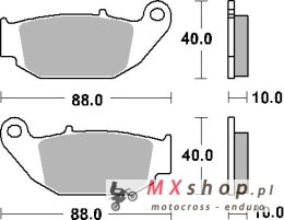 SBS PROMOCJA KLOCKI HAMULCOWE KH629 STREET STANDART CERAMIC KOLOR CZARNY PASUJE DO: HONDA CB 125 R / 300 R 18-, CRF 250 L 13-17,