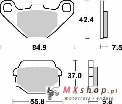 SBS PROMOCJA KLOCKI HAMULCOWE KH67 STREET STANDART CERAMIC KOLOR CZARNY SBS PROMOCJA KLOCKI HAMULCOWE KH67 STREET STANDART CERAMIC KOLOR CZARNY