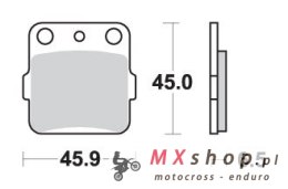 SBS PROMOCJA KLOCKI HAMULCOWE KH84/3 OFF-ROAD SINTER KOLOR ZŁOTY