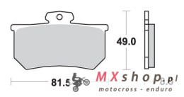 SBS WYPRZEDAŻ KLOCKI HAMULCOWE KH107 STREET STANDART CERAMIC DO ZACISKU A.P. RACING CALIPERS KOLOR CZARNY