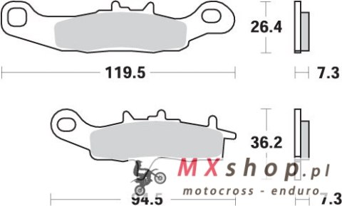 SBS WYPRZEDAŻ KLOCKI HAMULCOWE KH258 OFF-ROAD RACING SINTER KOLOR ZŁOTY SBS WYPRZEDAŻ KLOCKI HAMULCOWE KH258 OFF-ROAD RACING SINTER KOLOR ZŁOTY