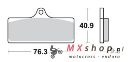 SBS WYPRZEDAŻ KLOCKI HAMULCOWE KH315 TRACK AND SPORT SINTER DO ZACISKU A.P. RACING CP 4488 TWO PAD RADIA, 4 PISTON MONOBLOCK KOL