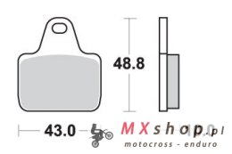 SBS WYPRZEDAŻ KLOCKI HAMULCOWE KH435/4 RACING DUAL CARBON KOLOR CZARNY PASUJE DO ZACISKU PVM, AP, BREMBO PRZÓD