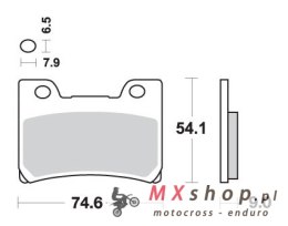 SBS WYPRZEDAŻ KLOCKI HAMULCOWE PRZÓD KH182 STREET PERFORMANCE (EXCEL) SINTER YAMAHA FZR 1000 EXUP '92-'93, FZR 600R '92-'95 KOLO