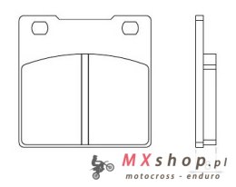 BRENTA KLOCKI HAMULCOWE KH063 (ORGANIC) SUZUKI GS/GSX/GSF/GSXR/RF/SV- TYŁ