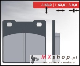 BRENTA KLOCKI HAMULCOWE KH161 (ORGANIC) KAWASAKI ZXR/ZZR/ZRX/ZX TYŁ
