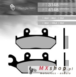 BRENTA KLOCKI HAMULCOWE KH172 SPIEK METALICZNY (ZŁOTE) YAMAHA XT600 '92-'03, XTZ 660 '92-'98 PRZÓD (FT 4148)