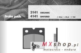 BRENTA KLOCKI HAMULCOWE KH18 PRZÓD (BMW K75/100/1100/1200, R45/65/80/100) (FT 3141)