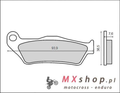 BRENTA KLOCKI HAMULCOWE KH181 (ORGANIC) ZACISK BREMBO PRZÓD NP. KTM SX/EXC BRENTA KLOCKI HAMULCOWE KH181 (ORGANIC) ZACISK BREMBO PRZÓD NP. KTM SX/EXC