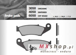 BRENTA KLOCKI HAMULCOWE KH185 SPIEK METALICZNY (ZŁOTE) OFF ROAD CR/CRF/KX/KXF/RM/RMZ/YZ/YZF PRZÓD (FT 6050)